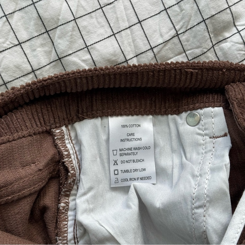 Motel Rocks dark brown parallel corduroy jeans/pants - Picture 9 of 12